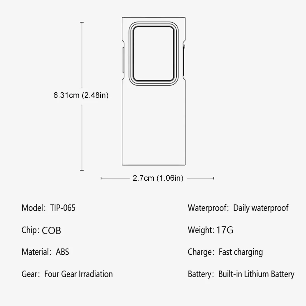 LED Pocket Floodlight Waterproof Emergency Camping Light 4 Gears Super Bright Flashlight for Outdoor Running Hiking