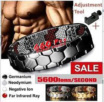 Herapeutic Energy Healing Magnetic Detachable Relax Bracelet Therapy Arthritis Men Women Jewelry Accessories Leisure Business 5