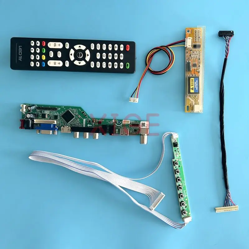 Scheda Controller Driver Lcd Fit Ltn154At01 Ltn154At07 Vga + Hdmi + Av + Usb + Ir Kit Di Test Fai Da Te 1280*800 30 Pin Lvds 1 Schermo Ccfl Tv Analogi