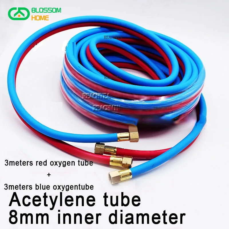 NEW8mm60bar6mpaoxygenacetylenetubedoublecolorconnectionhosehighpressureoxygengastubingparallelgaspipe-AliExpress13
