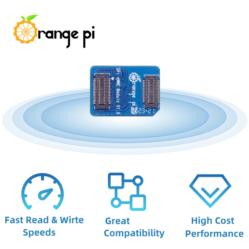 Módulo Orange pi Emmc para Opi Plus Velocidades Rápidas de Leitura e Gravação Compatível para Tablet Ott Smartphone tv Emmc5.1 400 Mbps - Imagem 3