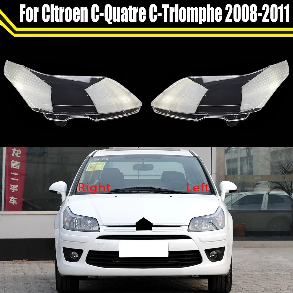 

Car Headlight For Citroen C-Quatre C-Triomphe 2008-2011 Cover Lens Glass Shell Front Headlamp Lampshade Auto Light Lamp Case