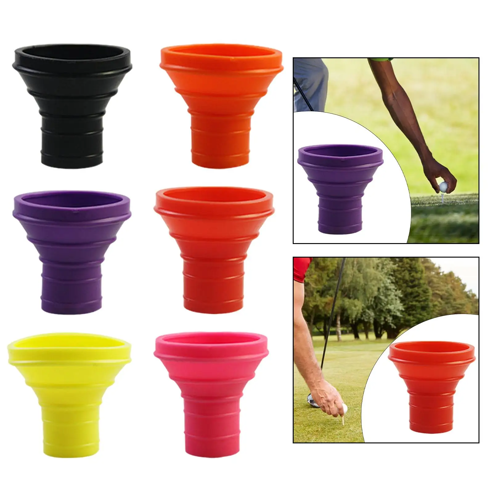 Golf Ball Retriever, Golf Ball Grabber, Picker Rubber for Golf Putter Training