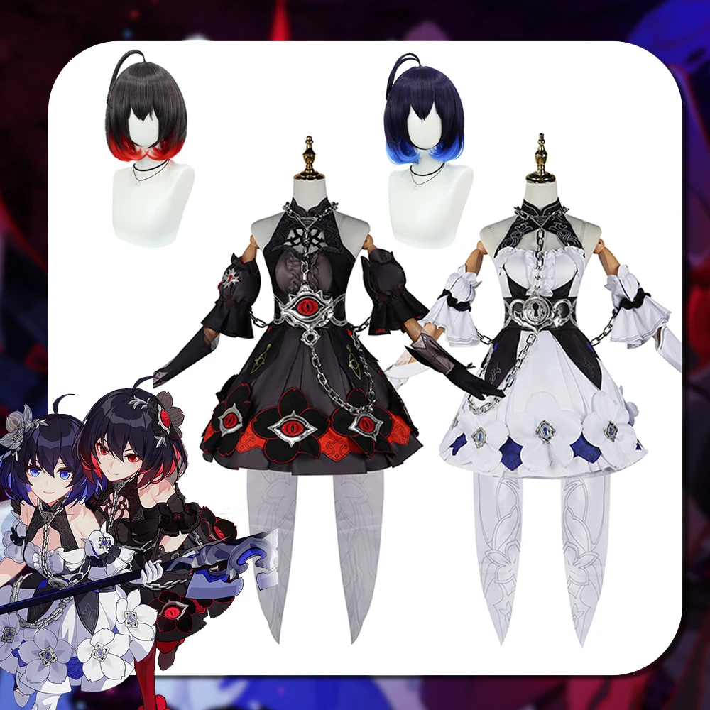 

Seele Vollerei Cosplay Costume Honkai Impact 3 Carnival Uniform Wig Anime Halloween Costumes Women Game