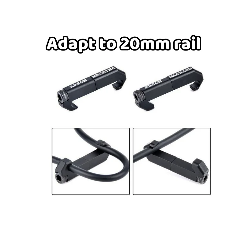 Tactical Arson Machine Cable Management MLOK WireGuide System For M300 M600 PEQ Flashlight Switch Cable Clip wire guide
