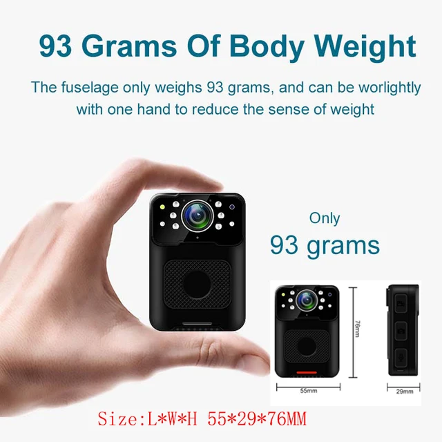 Waterproof Small Body Camera 1080P File Encryption Infrared Night Vision Cam Mini Bodycam Sport DV Law Enforcement DVR Recorder