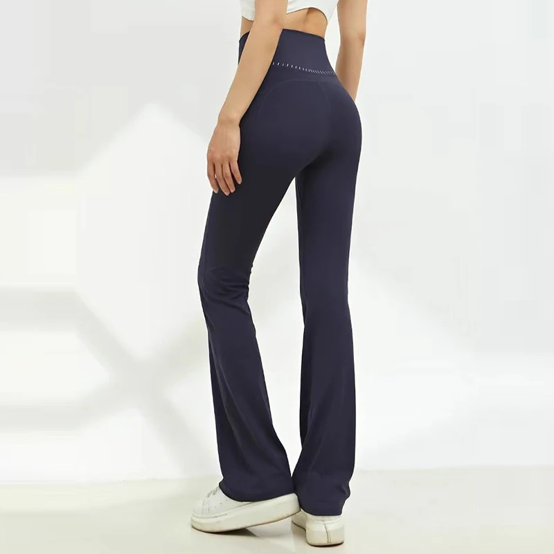 Neue nackte Yoga-Hose mit hoher Taille für Frauen, Micro-Pull-Stretch-Fitness-Unterwäsche, pfirsichfrei, Hüftheben, Abnehmen – Detail 8