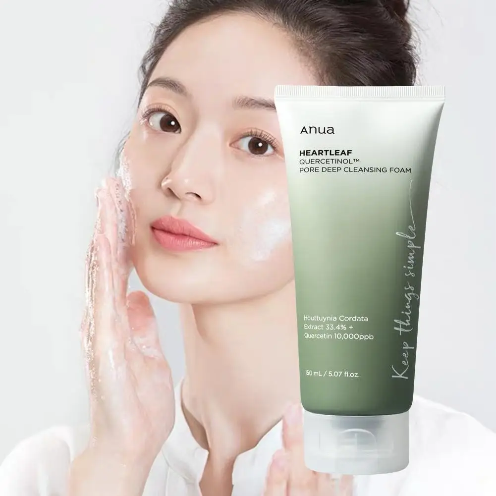 Heartleaf Skincare Set Facial Toner Remove Makeup Anti-aging Essence Emulsion Not Tight Cleanser Dense Foam Skin Care 4