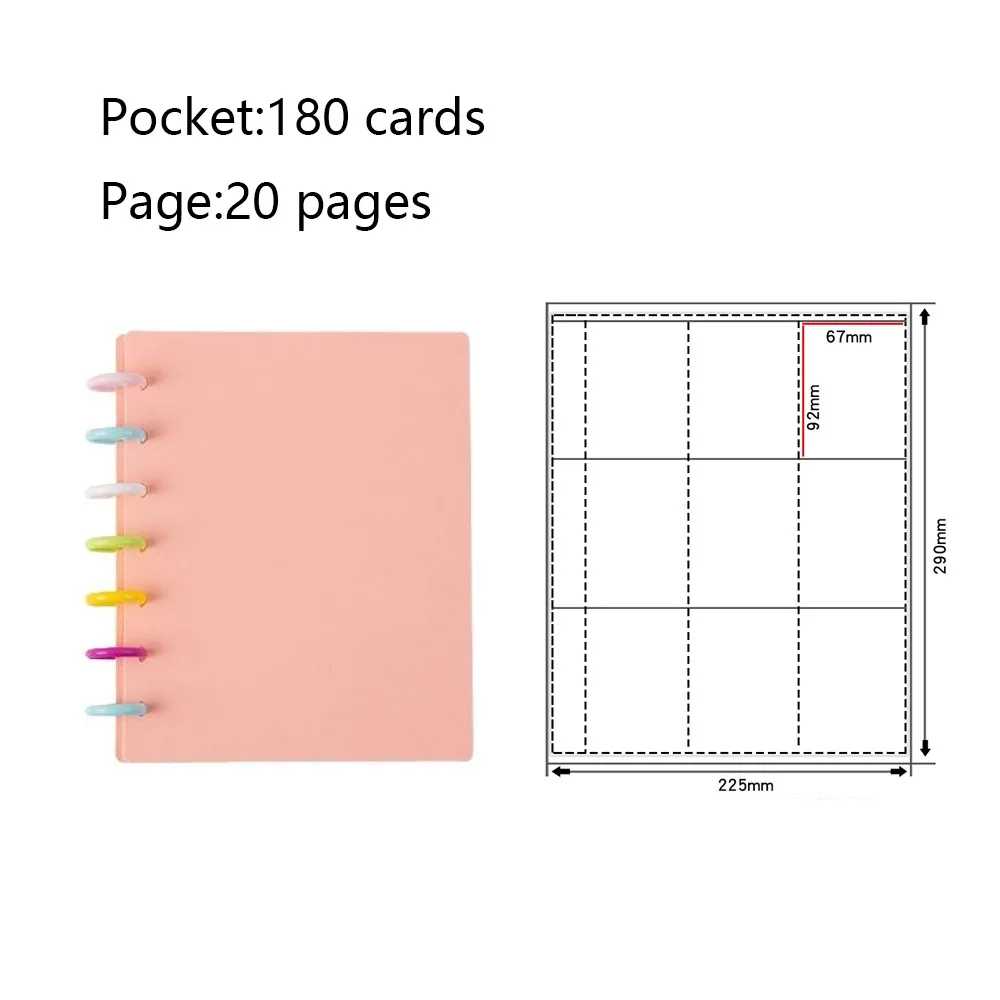 Stylish Multi-Pocket Photo Album & Card Holder Binder