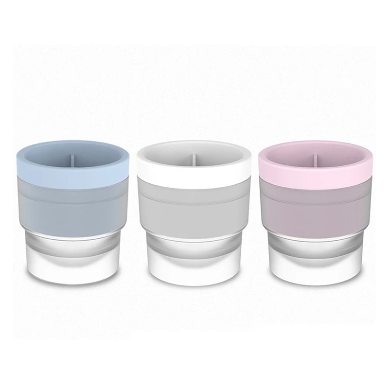 Silicone Sphere Ice Cube Mold Kitchen Stackable Slow Melting DIY Ice Ball Round Jelly Making Mould For Cocktail Whiskey Drink