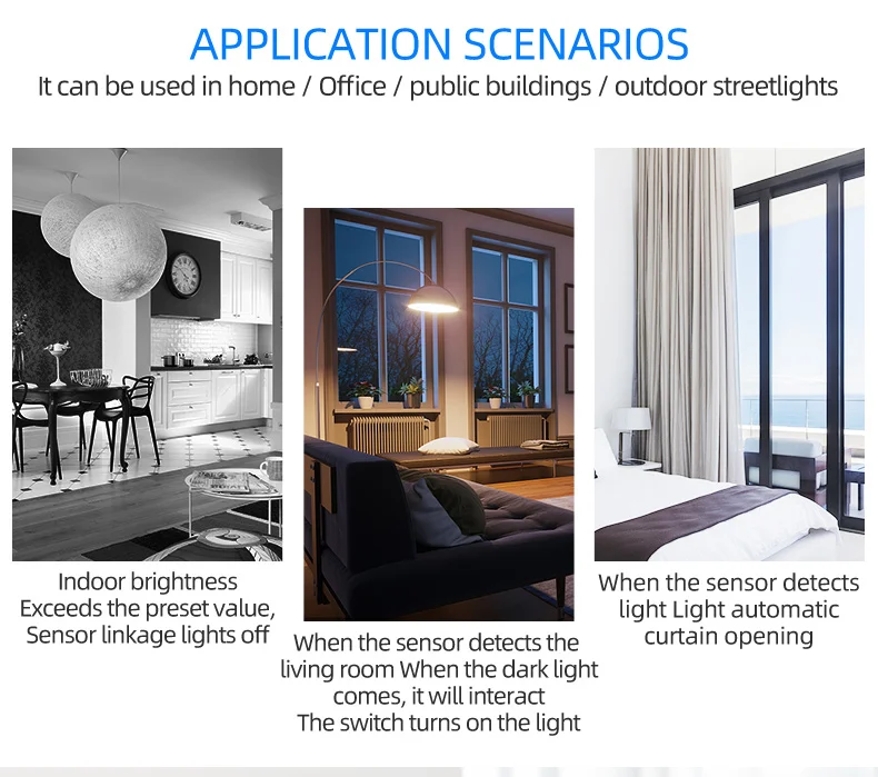 Tuya Smart WiFi/ZigBee Light Sensor Illumination Brightness Detector Automation