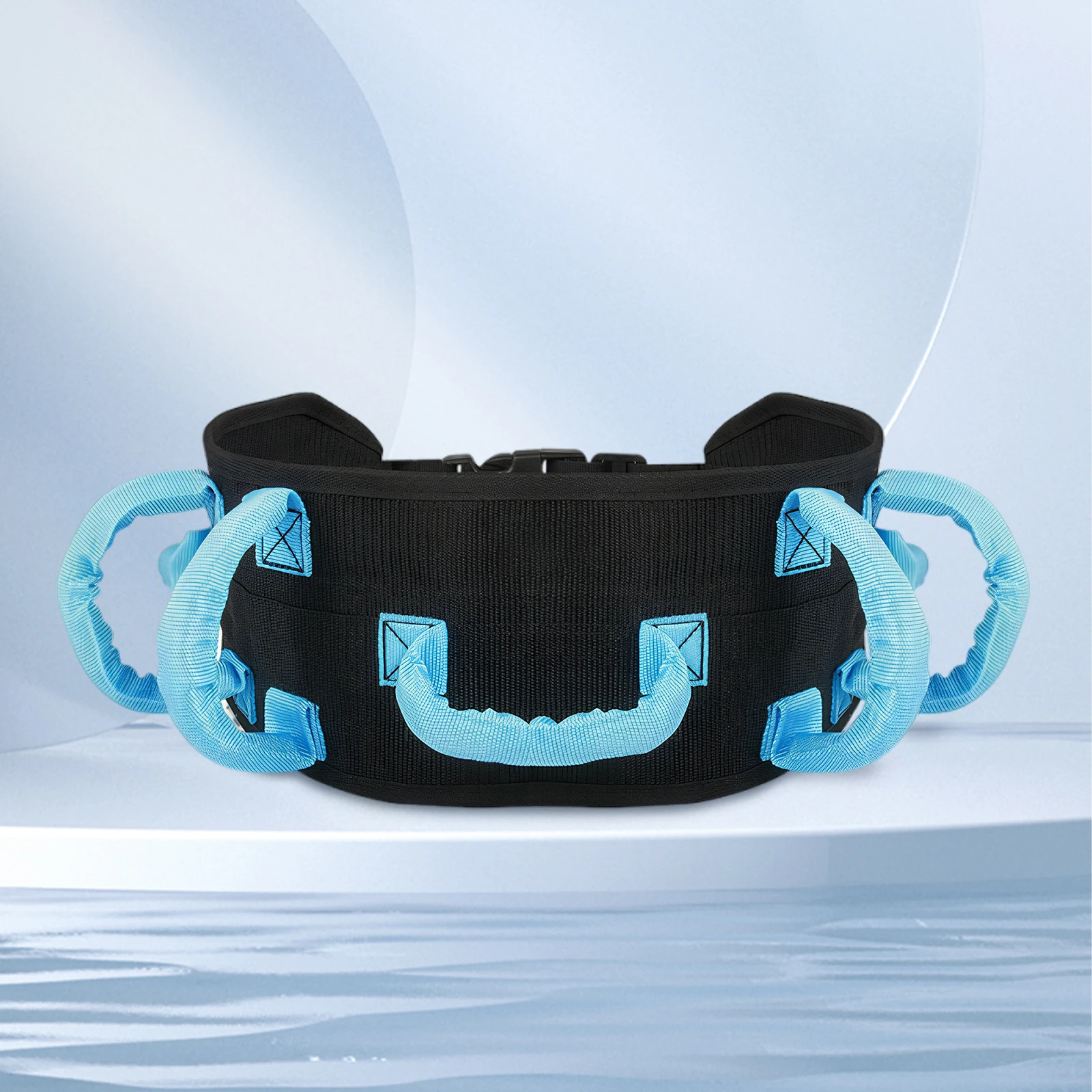 Metal Buckle Safety Gait Belt with Handles Rehabilitation Assistive Device Breathable Recovery Training Belt for Lifting Seniors