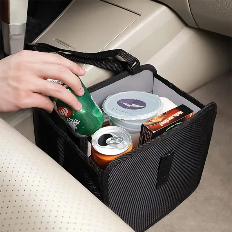 Car Hanging Trash Can Multipurpose Waterproof Backseat Organizer Universal Vehicle Storage Bin for Snack Wrappers car trash can car trash bag car storage bag