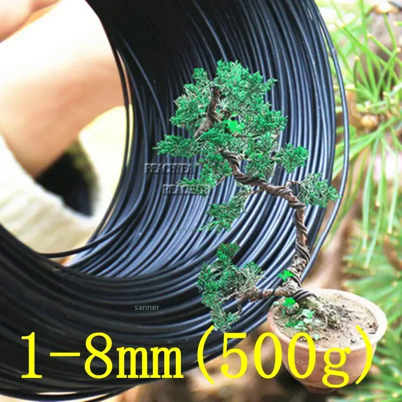 Bonsai Wires 1mm-8mm Metal Aluminum 500G/Roll for Bonsai Modeling Orchard And Garden Plant Shape DIY for bonsai wires