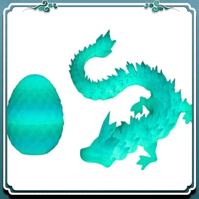 3D Printed Dragon Egg Mystery Crystal Dragon Egg Fidget Toys Surprise +Dragon Inside 1Set