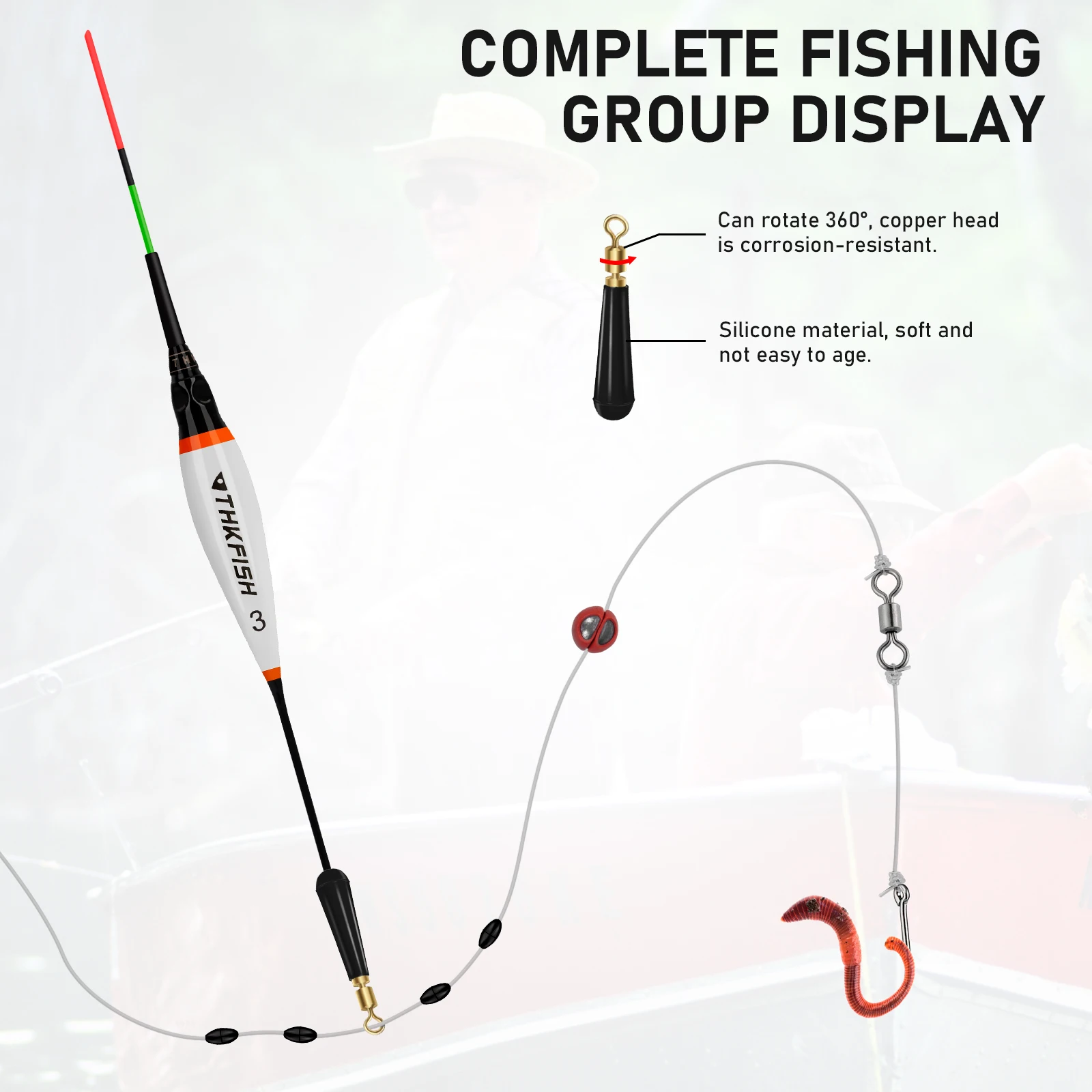 Fishing Tackle Fishing Float Fishing Floats Fishing Bobber Fishing Buoy 1pcs Night Luminous Fishing Float 1.4g 1.9g 2.1g Buoyancy LED Electronic Fishing Bobber Buoys With CR425 Battery Gear