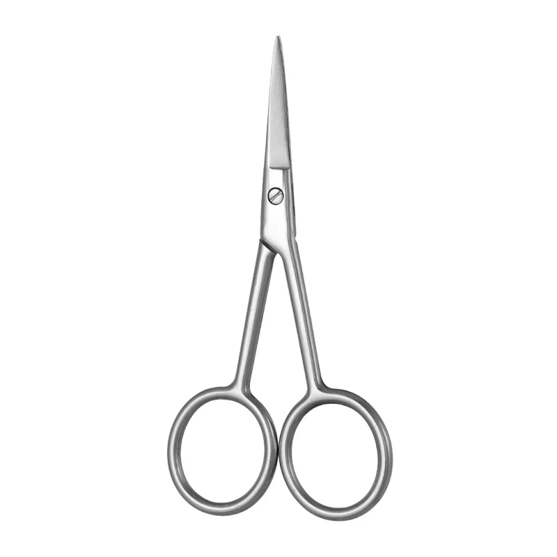 1Pcs Beard Clipper Stainless Steel Eyebrow Nose Hair Scissors Tool Grooming Christmas Gift