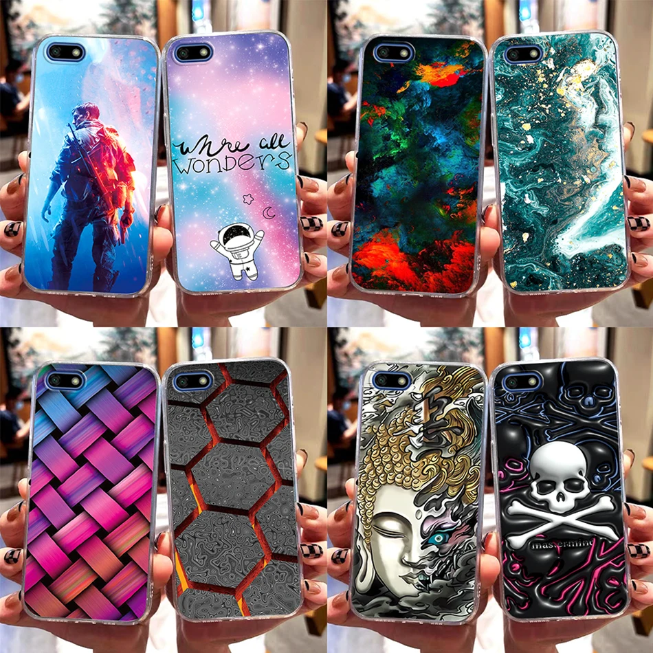 Stylish Marble Design Soft TPU Phone Case in Russian Edition