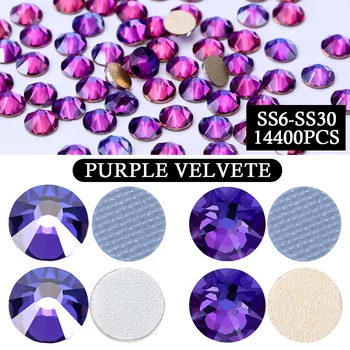 PurpleVelvet Non Hotfix & Hotfix Glitter Rhinestones 1