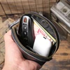 LUOKIR High Grade Real Leather Coin Purse Men's Fashion Key Bag Women Luxury Small Wallet Bank Card Bluetooth Headset Organizer 6