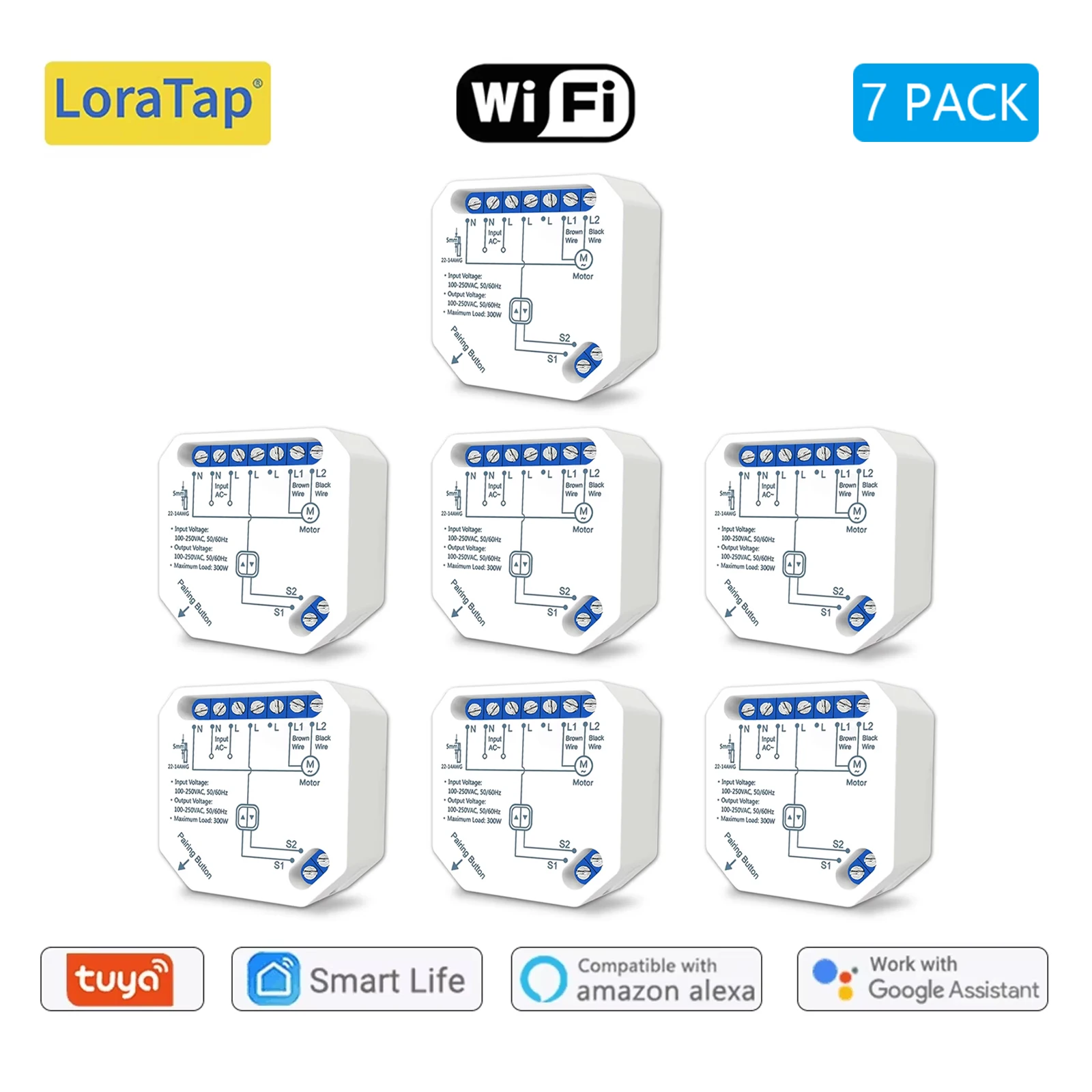Smart WiFi Curtain Switch for Voice-Controlled Window Blinds
