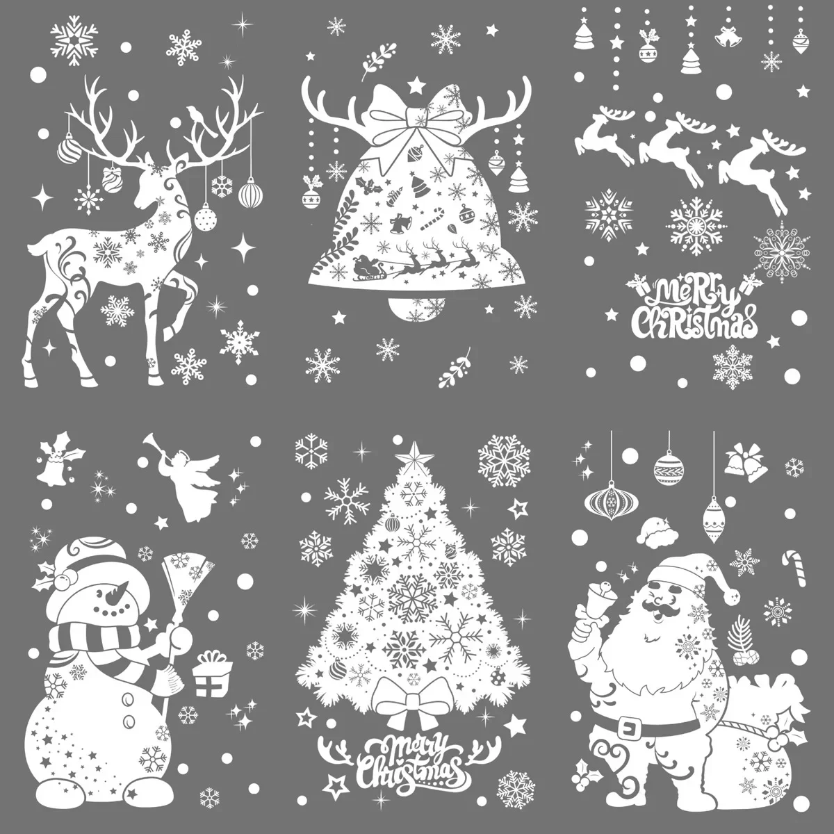 Snowflake Window Sticker Wall Stickers 1sheet For Home Christmas