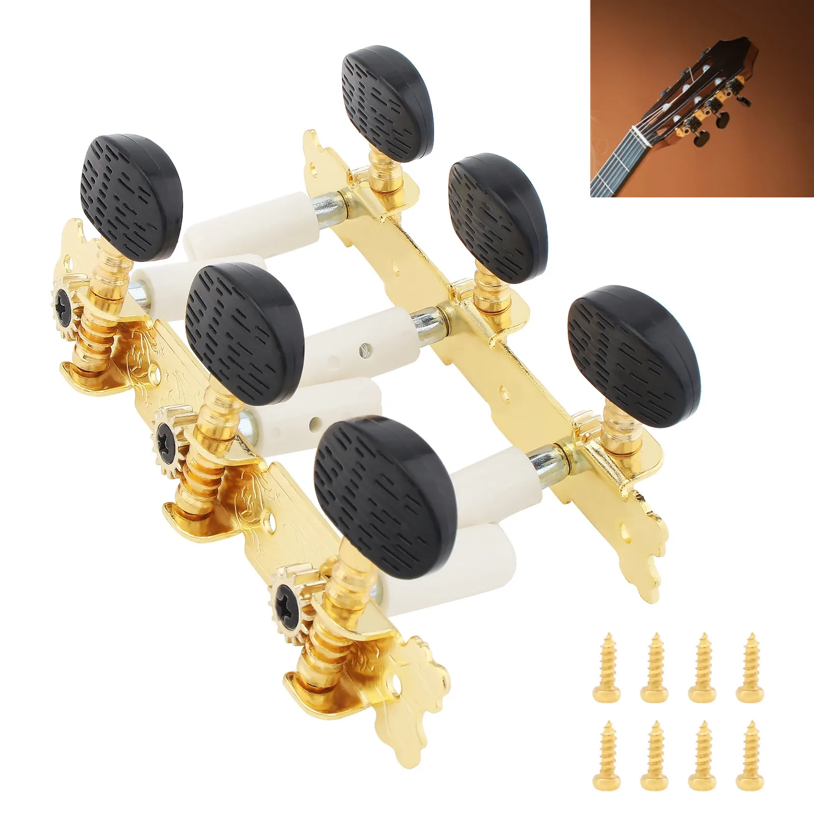 

2Pcs Left Right 3L 3R Classical Guitar Tuning Pegs Durable Machine Heads Tuning Keys For Classical Guitar Accessories