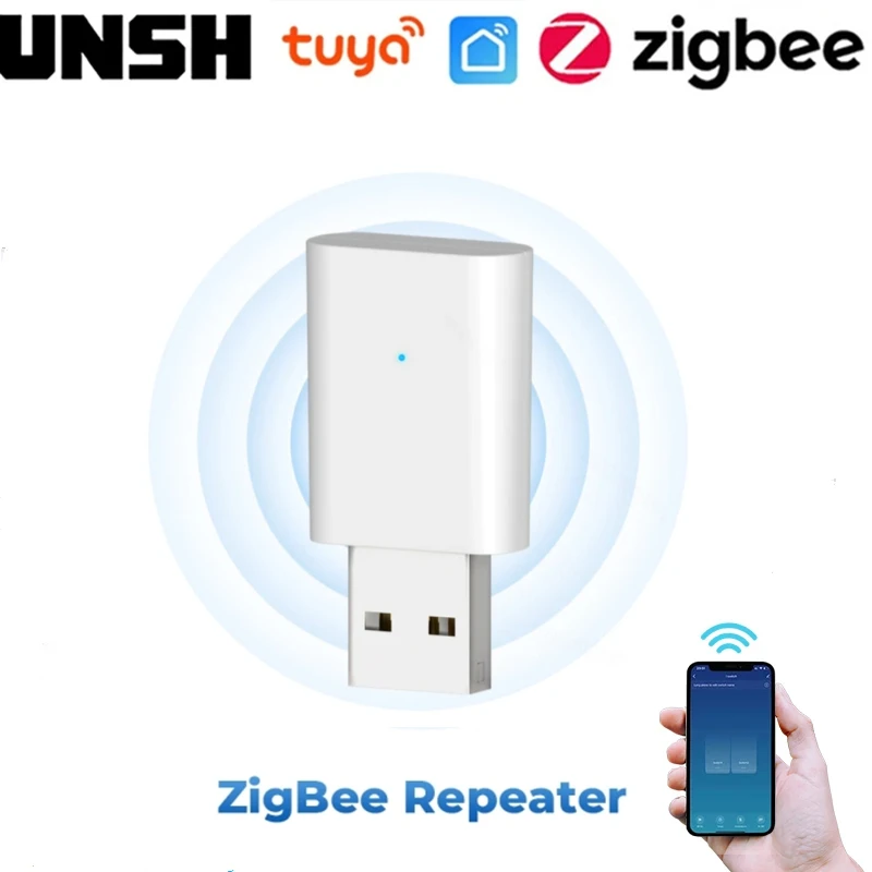 

Tuya ZigBee Signal Repeater USB Signal Amplifier Extender ZigBee Gateway Smart Home Devices Smart Automation For Smart Life New