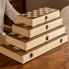 Chess Set - Magnetic Foldable Portable Solid Wood Chess Board - Educational Games for Students and Kids - Christmas Gift 2