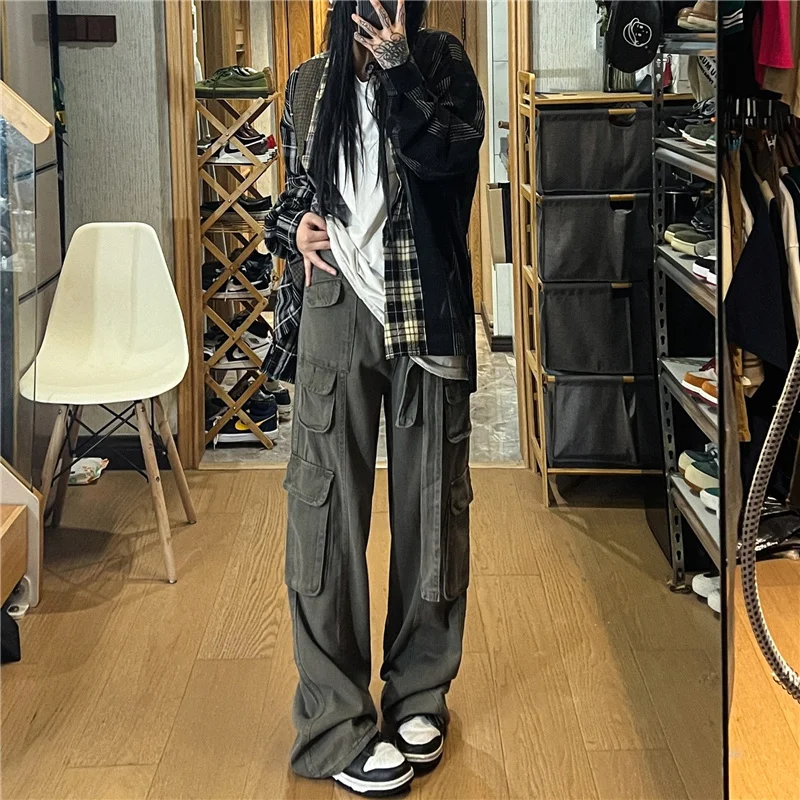Men's Pants 2024 Spring Summer Black Gray Thin Business Casual Pants Outdoor Elastic Breathable Straight Leg Sweatpants A100