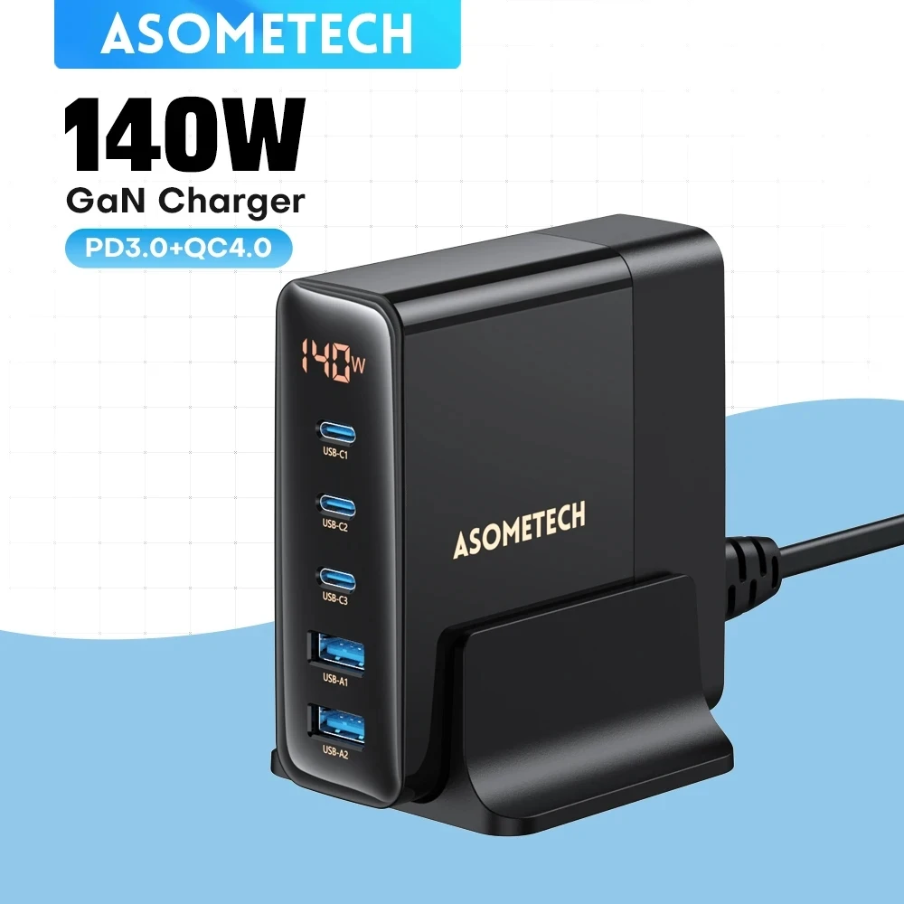 Achetez Joyorm TCG05 140W USB + 3 * Type-C Gan UK Plug Chargeur