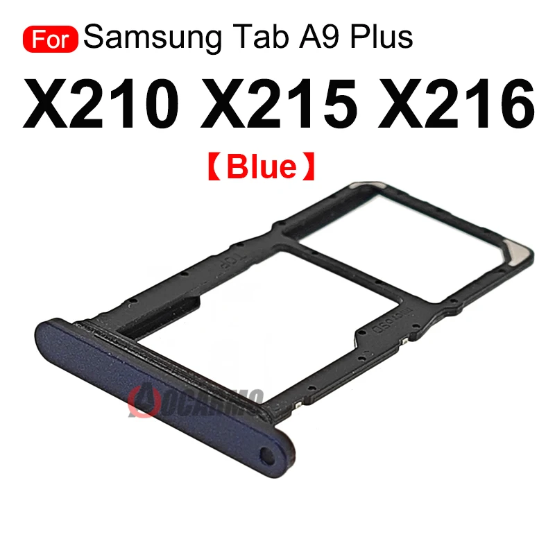 1Pcs 그레이 블랙 블루 Sim 카드 SIM 트레이 홀더 교체 부품 삼성 갤럭시 탭 A9 플러스 a9 + SM- X210 X215 X216 11