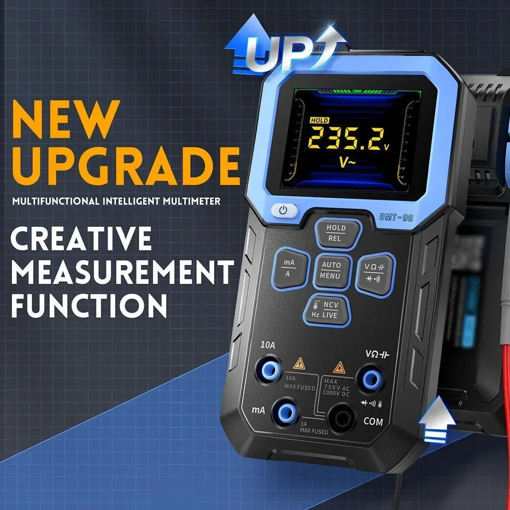 Multifunctional DMT99 Multimeter Featuring 2 4 Inch TFT Display and Automatic Recognition for Efficient Testing
