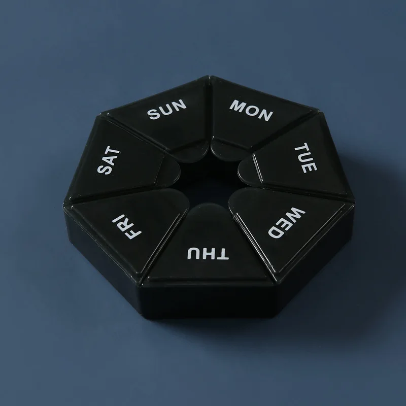 Pill Organizer Mini Portable Weekly Tablet Holder Travel Small Pills Cases Storage Container