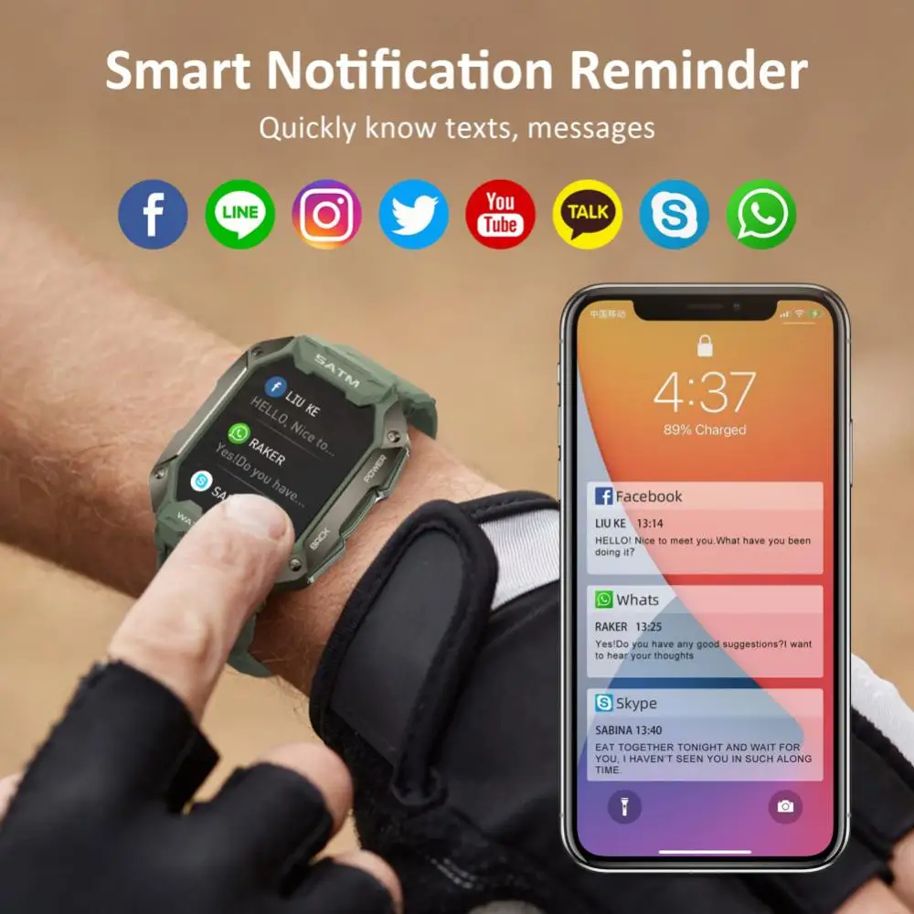 para Galaxy z Fold4 S22 S23 S21 Nota 20 Relógio Inteligente Homem de Carbono Preto Ultra Exército ao ar Livre Freqüência Cardíaca Oxigênio no Sangue Smartver - Image 5