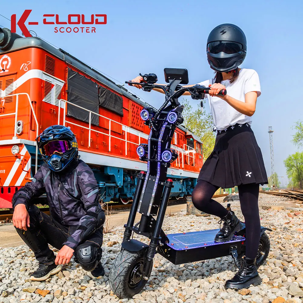 Moped Electric Scooter 72V 50Ah 10000W Dual Motor Removable Battery Fast Speed