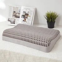Supportive Pillow for Neck Shoulder Pain Relief 100% Elastic Grid Oversized Cool Ergonomic Pillow with Breathable Cover 1