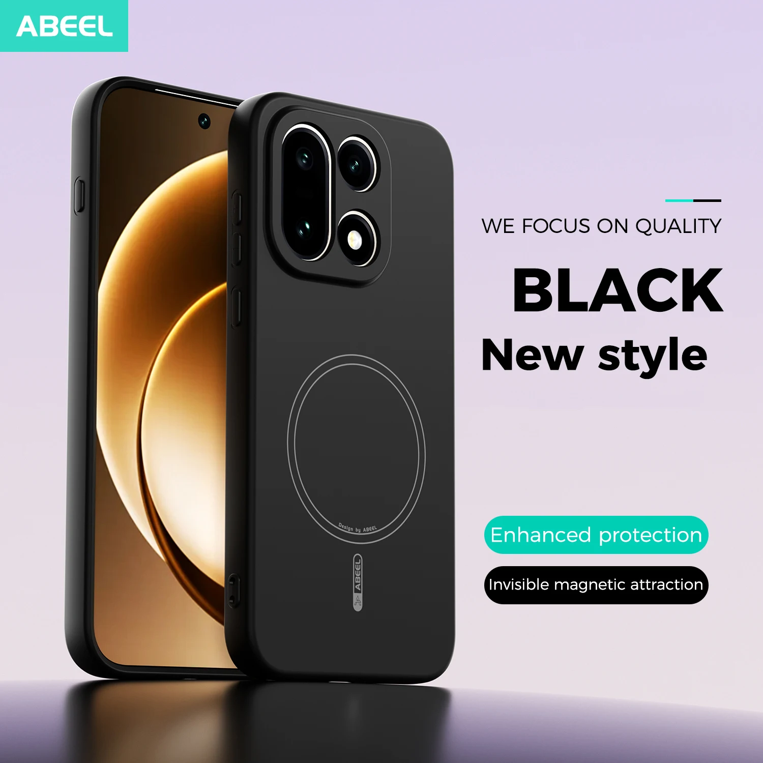 MagSafe Magnetic Wireless Charging Shockproof Soft TPU Phone Case with Raised Lens Protection and Skin-Feel Finish