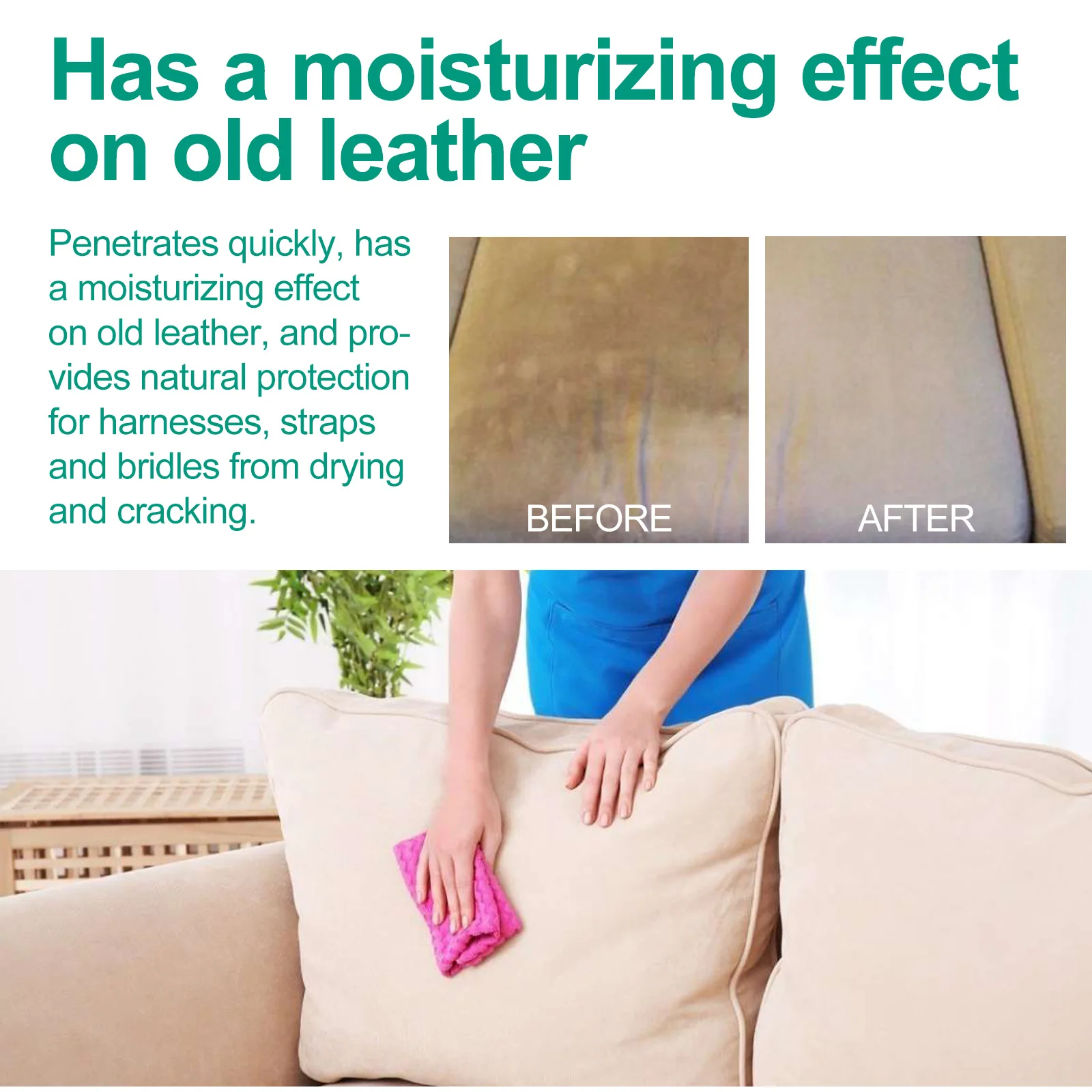 Leather Sofa Repair Cream Sofa Scratch Cracks Paint Repair Polishing Decontamination Maintenance Refurbishment Leather Care Wax