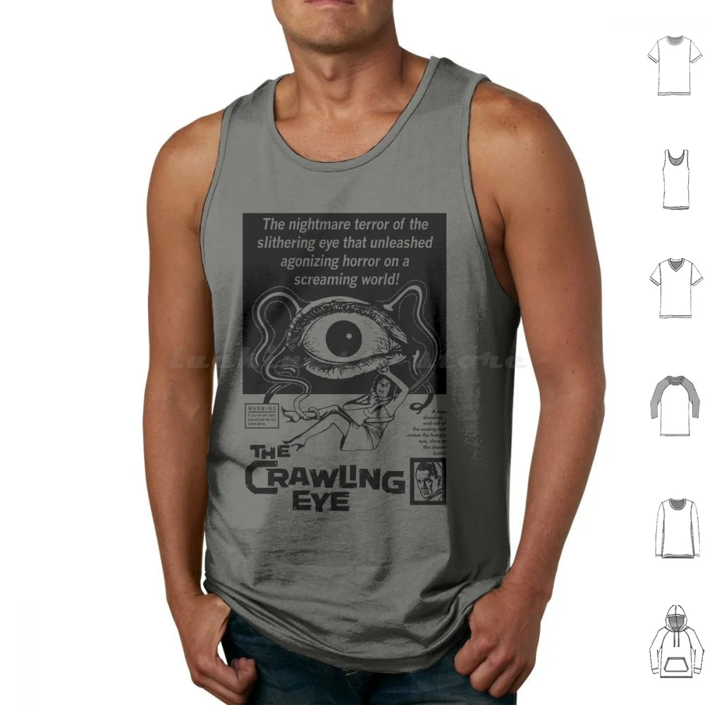 

Майка без рукавов The Crawling Eye, жилет для фильмов и фильмов об ползании в ретро-стиле 1920-х годов