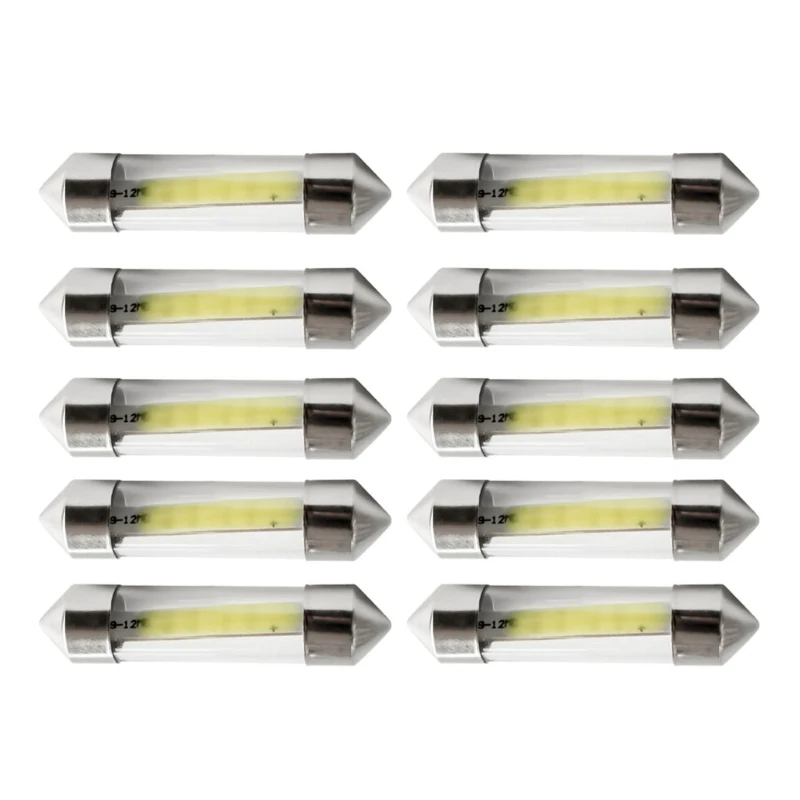 

12V C5W C10W COB LED Panel Dome Lamp Car Truck Interior Reading Plate Light Roof Ceiling Interior Lamps 10x