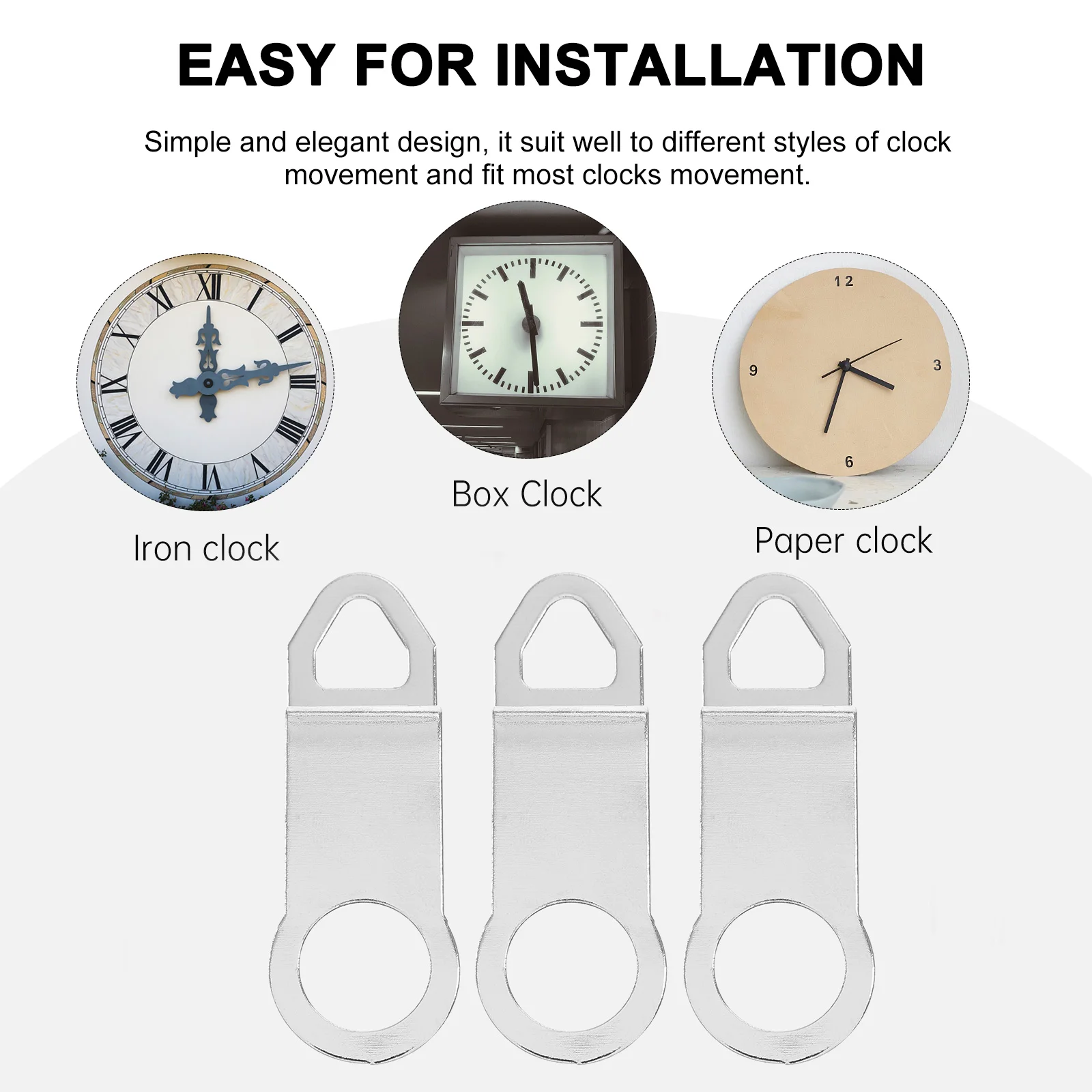 10 Pcs Metal Hooks For Clock Durable Wall Mounts Clock Pendulum Hook Parts Kit Mechanism Replacement Accessories