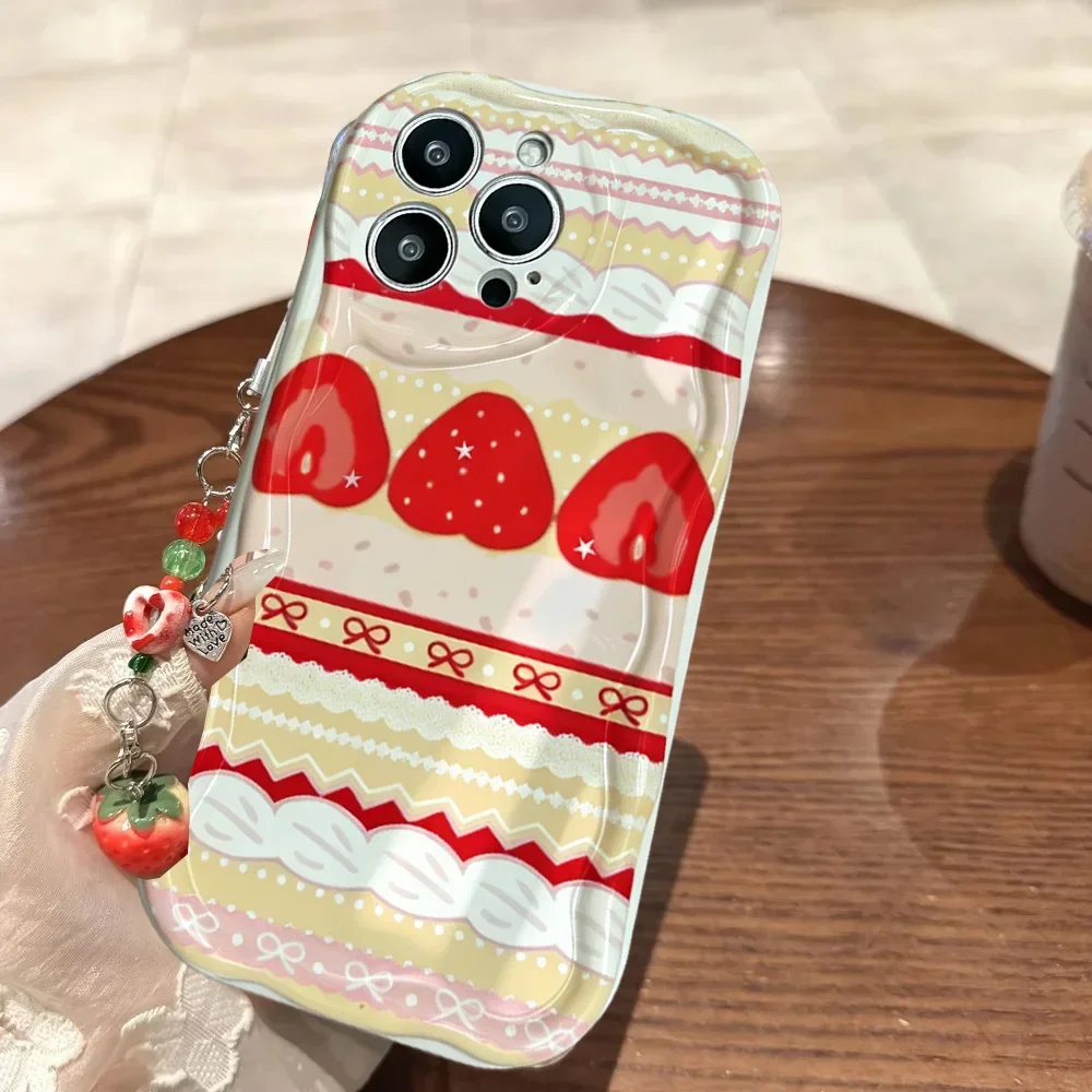 Cute Cake Lace Strawberry Phone Case