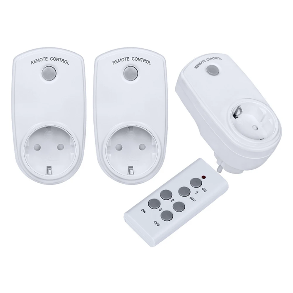 Eu Plugs Wireless Remote Control Power Outlet Plug  Remote Control  Switches Socket - Electrical Sockets - Aliexpress