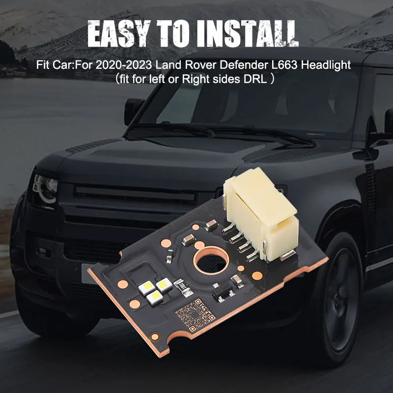 랜드로버 디펜더 L663 2019 2020 2021 2022 2023 2024용 LED 헤드라이트 DRL 보드 주간 주행등 발라스트 UBL3036-A/0Q