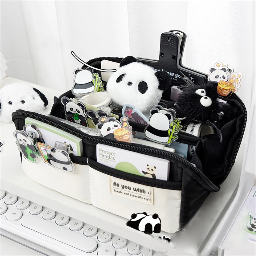 큰 투명 펜 상자 케이스, 귀여운 가방, Lapicera Estuche Escolar ..