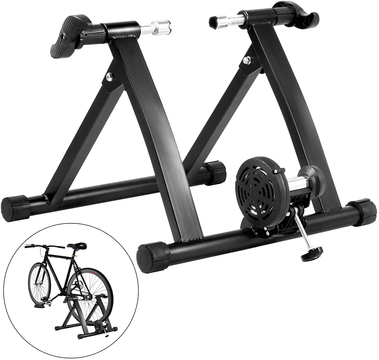 sportneer steel fluid indoor bicycle exercise stand