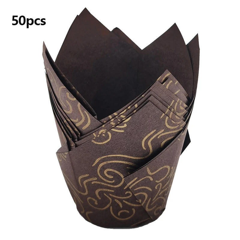 Tulp Cupcake Vormpjes Papier - Oliebestendig (50 stuks)