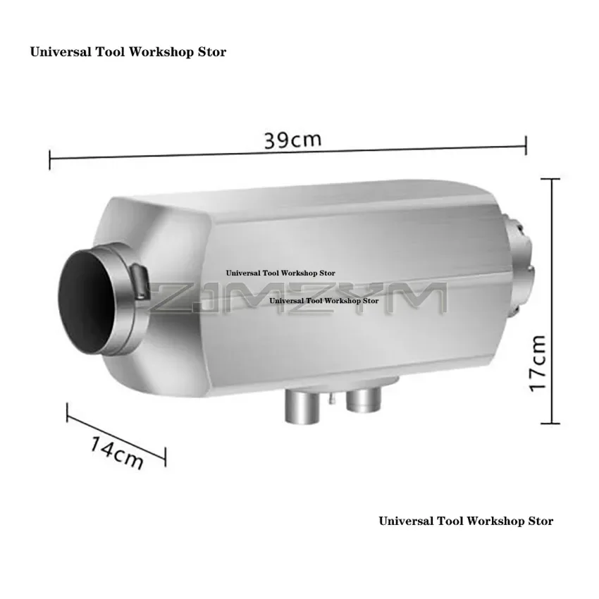5KW Car Heater 12V/ 24V Aluminum alloy diesel parking heater LCD Switch Car Air Diesel Heater For Bus Auto Boats Trucks RV Ships