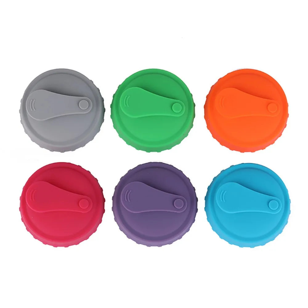 Soda Can Cover Silicone Soda Can Lid Reusable Can Stopper for Soda Beer Drinks Juice Coke Beverage Fits Standard Cans